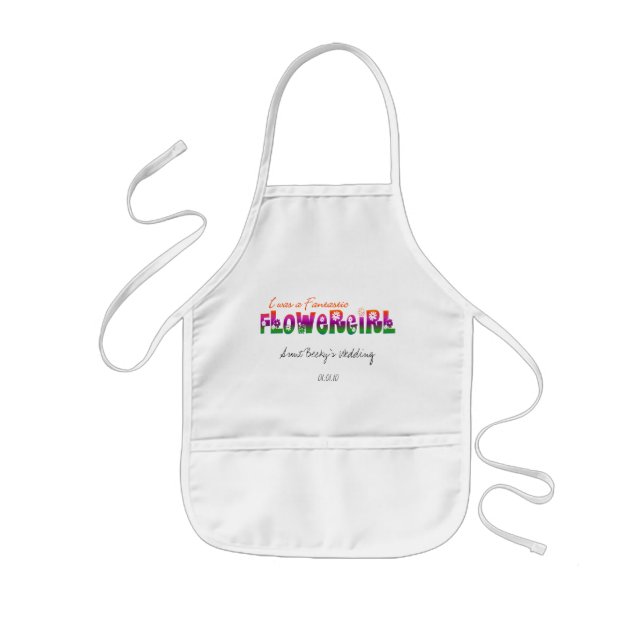 Avental Infantil Flor Girl Apron (Frente)