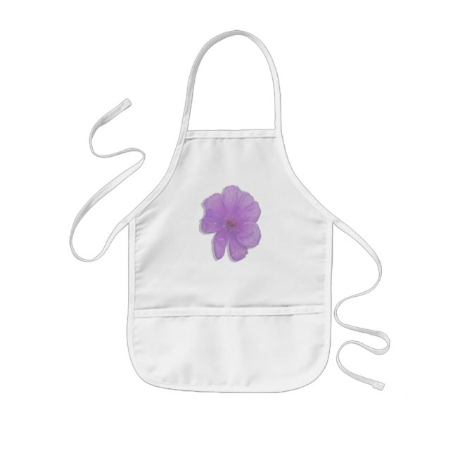 Avental Infantil Flor Roxo/ PopArt (Frente)
