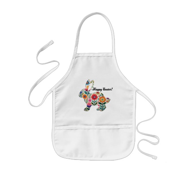 Avental Infantil Floured Easter Bunny Silhouette (Frente)