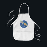 Avental Infantil Galáxia Colorida do Espaço de Nave de Foguete e No<br><div class="desc">Este lindo avental para crianças apresenta uma linda e colorida cena espacial desenhada à mão,  com um belo foguete e estrelas. O design também tem um lugar para você adicionar seu nome de garotos. Perfeito para qualquer criança ou criança!</div>