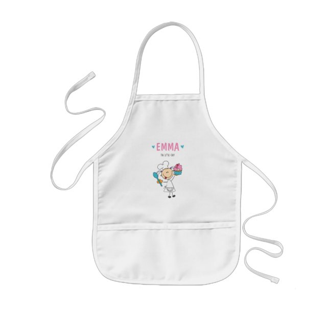 Avental Infantil Garota Baker Bonita de Chef Apron (Frente)