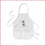 Avental Infantil Garota Bonita de Karate Artes Marciais<br><div class="desc">Uma garota bonita de Karate num uniforme cor-de-rosa.</div>