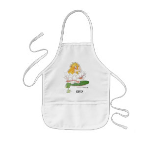 Avental Infantil Garota De Fada De Fada De Flor De Lily Cuja Frota