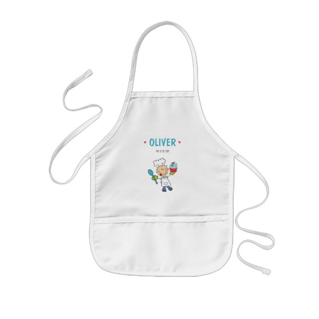 Avental Infantil Garotinho-Criador Bonito Apron (Frente)