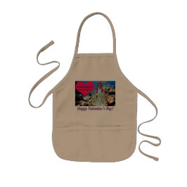 Avental Infantil garotos avental. Feliz dia de os namorados. doe/se