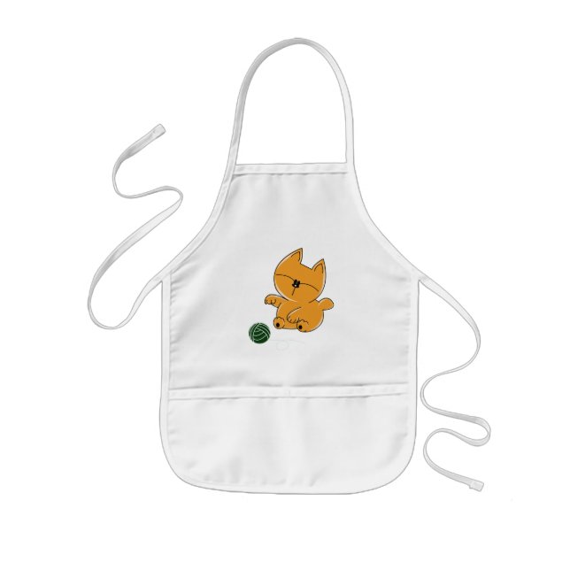 Avental Infantil Gatinho Chan do bebê (Frente)