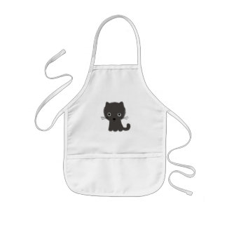 Avental Infantil Gatinho Cinza