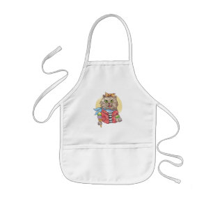 Avental Infantil Gato ao Estilo Rockabilly