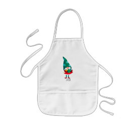 Avental Infantil Gnomo de Natal bonito com Enfeites de natal