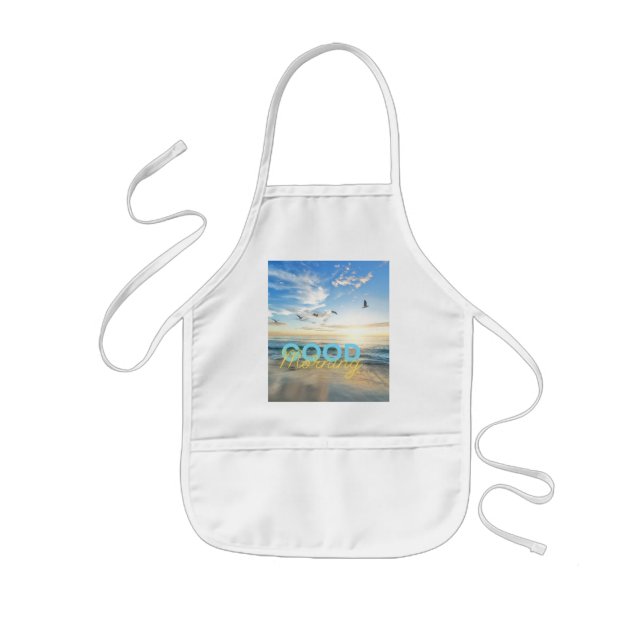 Avental Infantil Good Morning Blue Sky (Frente)