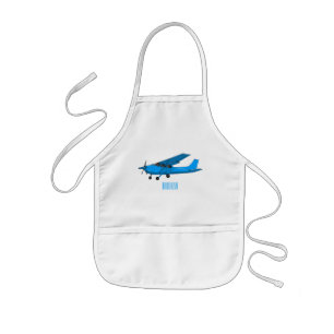 Avental Infantil Ilustração de desenho animado de aeronaves de asa