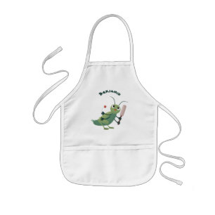 Avental Infantil Ilustração de desenho animado de insetos de críque