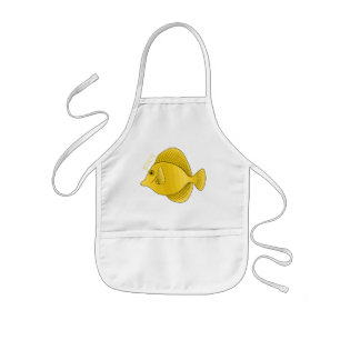 Avental Infantil Ilustração de desenho animado de peixe dançado ama