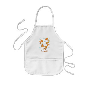 Avental Infantil Ilustração de desenho animado de peixe-dourado-l