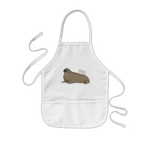 Avental Infantil Ilustração de desenho animado de Walrus