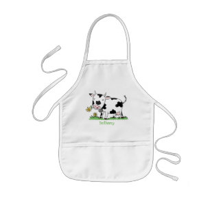 Avental Infantil Imagem de desenhos animados de campo verde para a
