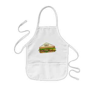 Avental Infantil Imagem de desenhos em Sandwich