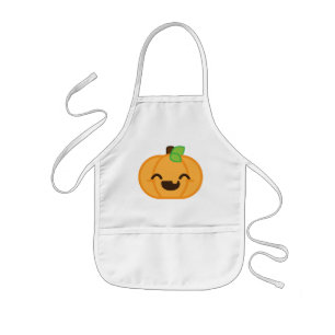 Avental Infantil Kawaii Jack O Lanterna Pumpkin Kid's Apron