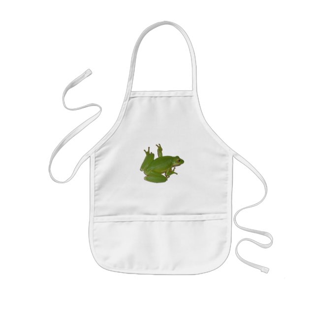 Avental Infantil Kid Sapo de Árvore Verde Apron (Frente)