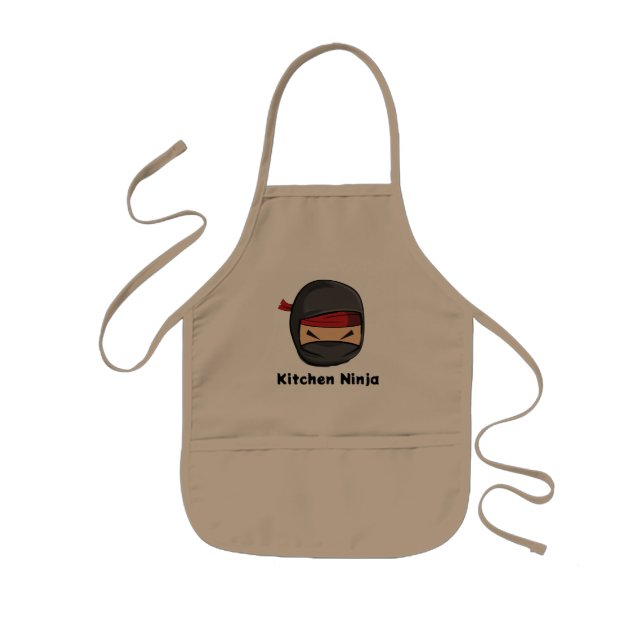 Avental Infantil Kids De Apron Da Cozinha Ninja (Frente)