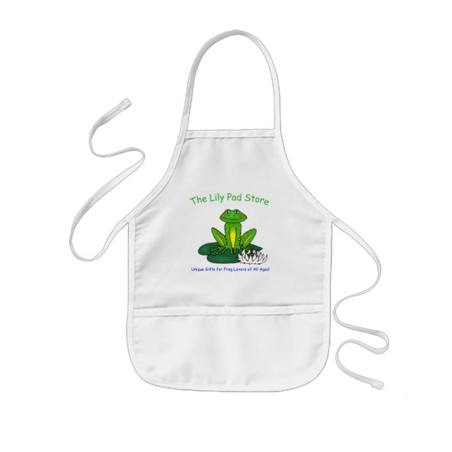 Avental Infantil Kid's Frog on a Lily Pad Apron (Frente)