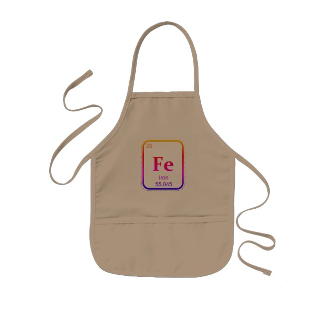 Avental Infantil Kids Iron (elemento) Chef Apron (Frente)