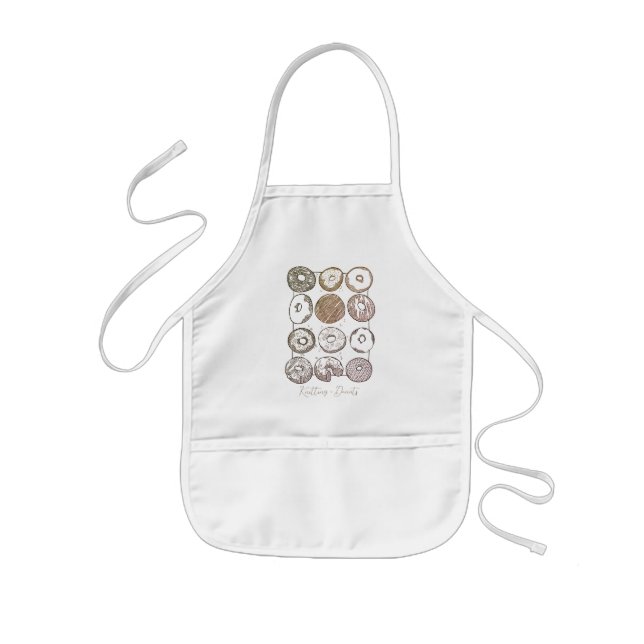 Avental Infantil KNIT DOZEN ROSQUINHA Kids' Apron (Frente)