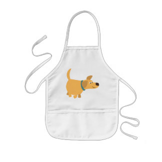 Avental Infantil Labrador Amarelo, um desenho bonito