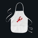 Avental Infantil Lagosta Bib/Apron<br><div class="desc">Lagosta vermelha</div>