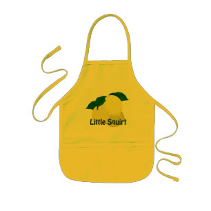Avental Infantil Limões Pequenos Camisas Garotos Amarelos Apron
