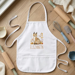 Avental Infantil Lince da Floresta Personalizado Fofo