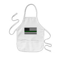 Linha Verde fina - Bandeira Militar e Veteranos Am