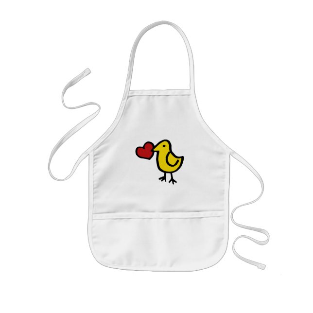 Avental Infantil Love Bird (Frente)