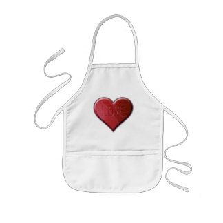 Avental Infantil Love Heart Kids Apron