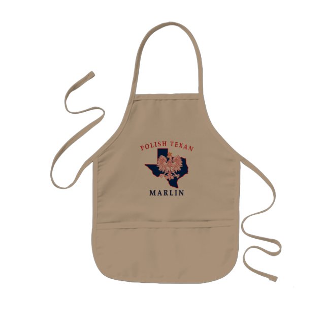 Avental Infantil Marlin Polonês Texan (Frente)