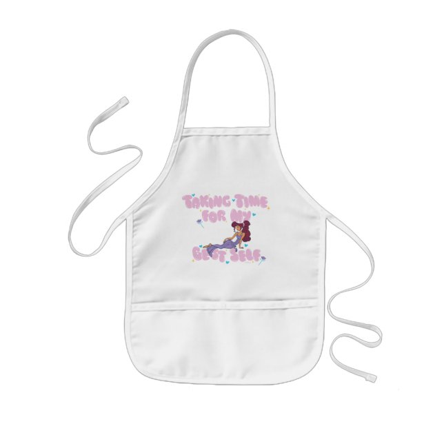 Avental Infantil Megara - Taking Time For My Best Self Kids' Apron (Frente)