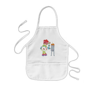 Avental Infantil Menina pequena do cozinheiro chefe