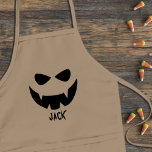 Avental Infantil Meninos Halloween Spooky Pumpkin Face Apron<br><div class="desc">Adicione o seu nome a este Assustador Assustador do Carroço no Halloween Apron e prepare-se para o susto da sua vida (se provou o meu cozinhar,  saberá)</div>