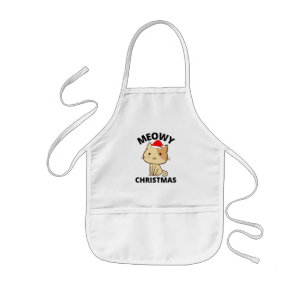 Avental Infantil Meowy Christmas