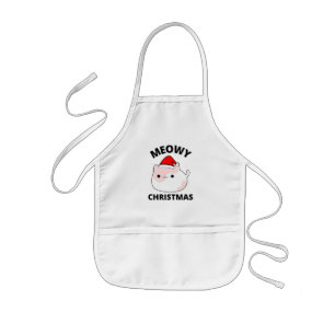 Avental Infantil Meowy Christmas