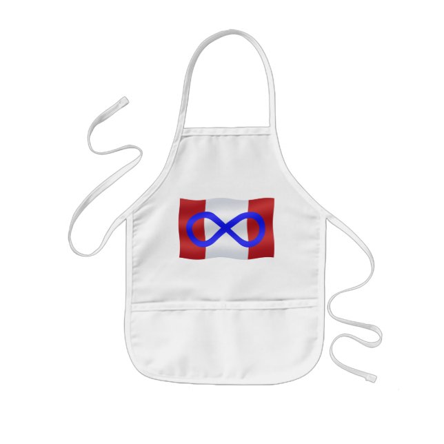 Avental Infantil Metis Flag Apron First Nation Canada Apron (Frente)