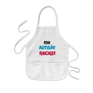 Avental Infantil Meu Auntie Rocha Camiseta e presentes