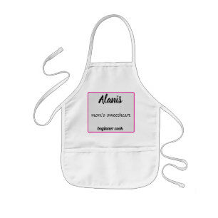 Avental Infantil Namorado da mamãe Alanis cozinheiro iniciante