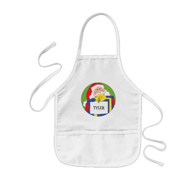 Avental Infantil Natal Apron "Papais noeis Presentes" (Frente)
