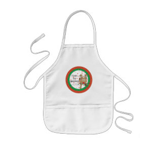 Avental Infantil Natal Apron Reindeer Diz
