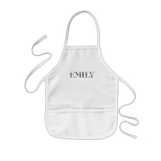 Avental Infantil Nome Emily