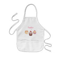 Nome Personalizado Crianças Cupcake Fazendo Pequen