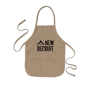 Avental Infantil Novo Recruta Grill Apron Kids