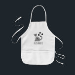 Avental Infantil O desenho animado da selva de lêmur do garoto com<br><div class="desc">Esta moda e adorável design apresenta um lêmur malgaxe fofo,  e pode ser personalizado com o nome do seu filho. Perfeito para qualquer animal amando um pequeno! Veja na nossa loja outros designs simples e modernos.</div>