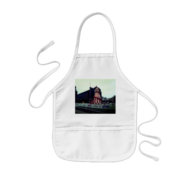 Avental Infantil O esquelador do helicóptero (Frente)